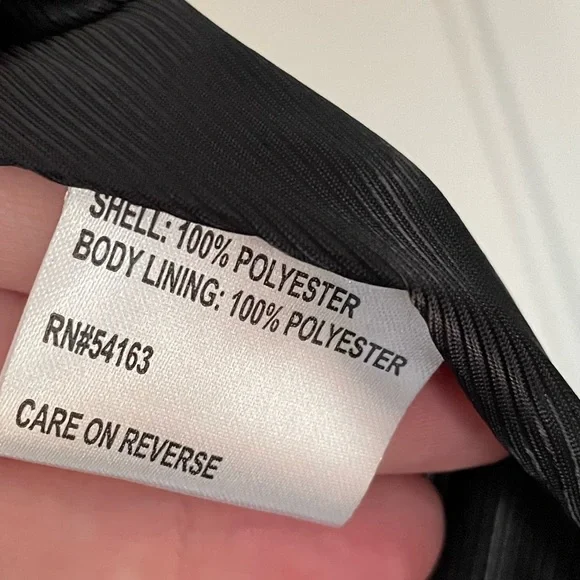 NWOT Calvin Klein Black Pea Coat - Picture 4 of 6